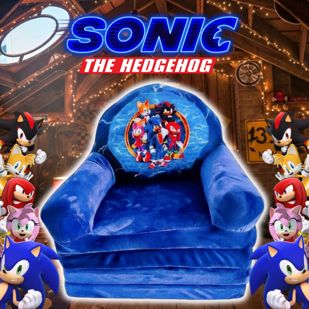 Sofá Cama Amigos de Sonic 2 en 1