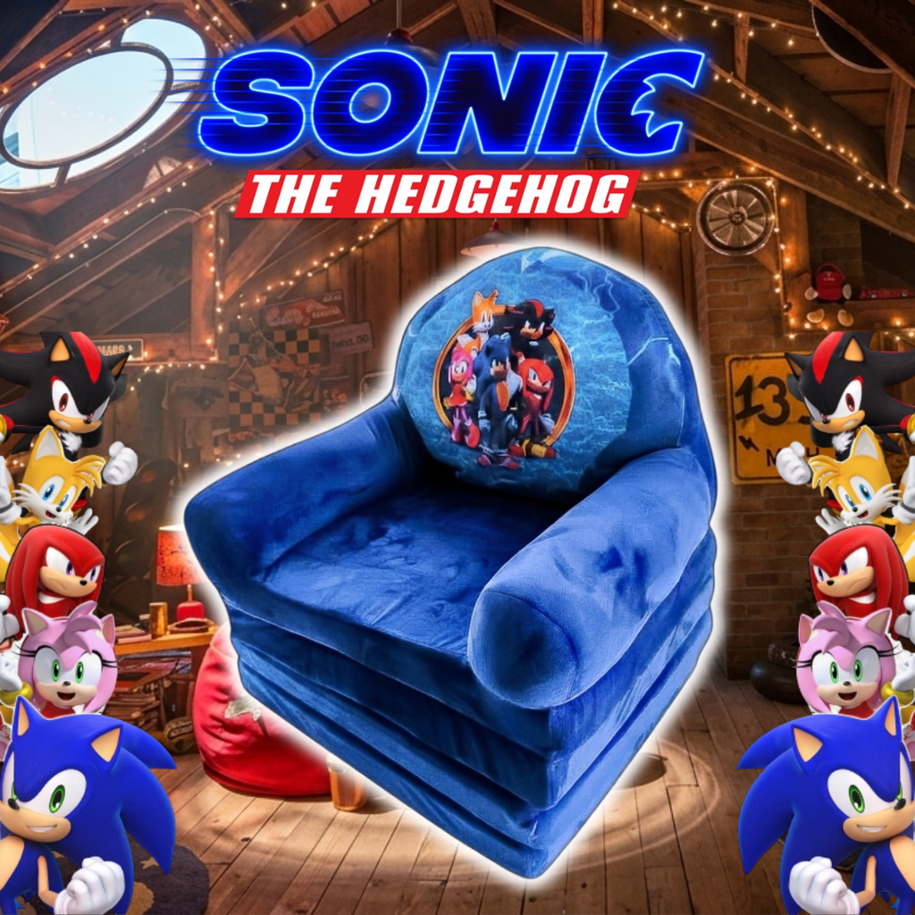 Sofá Cama Amigos de Sonic 2 en 1