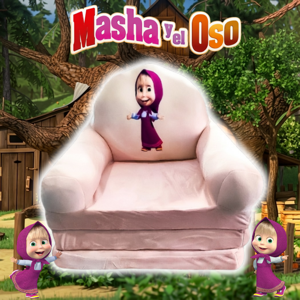 Sofá Cama Masha y el oso 2 en 1