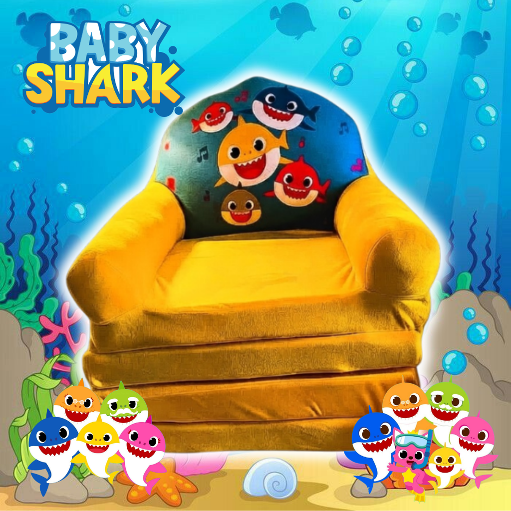 Sofá Cama Baby Shark 2 en 1