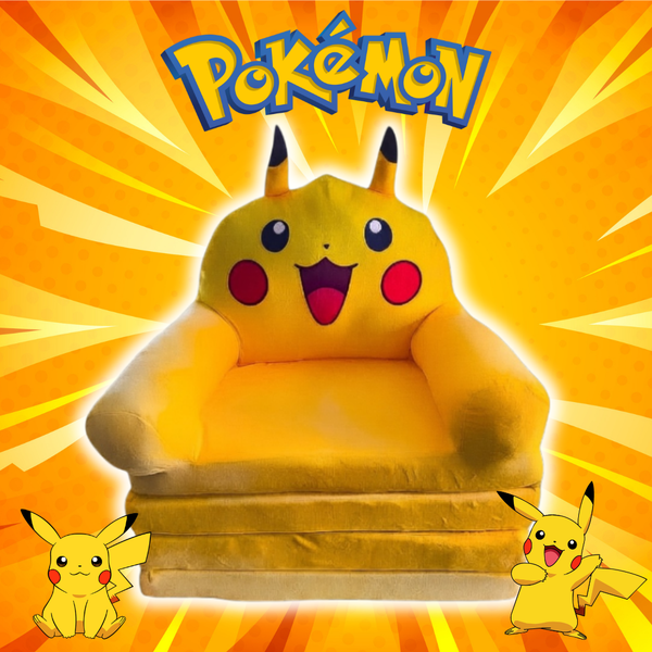 Sofá Cama Pokemon Pikachu 2 en 1