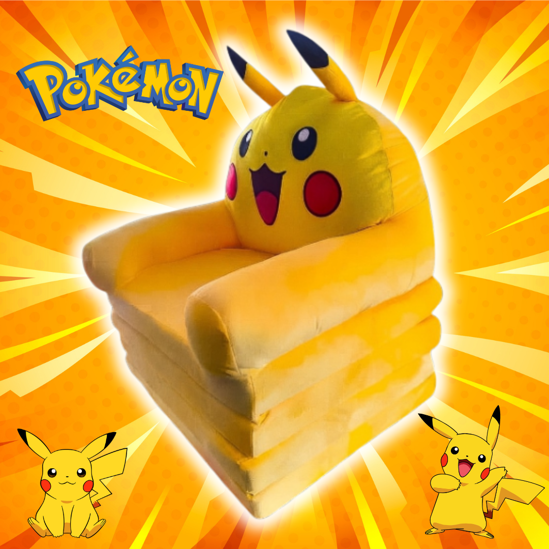 Sofá Cama Pokemon Pikachu 2 en 1