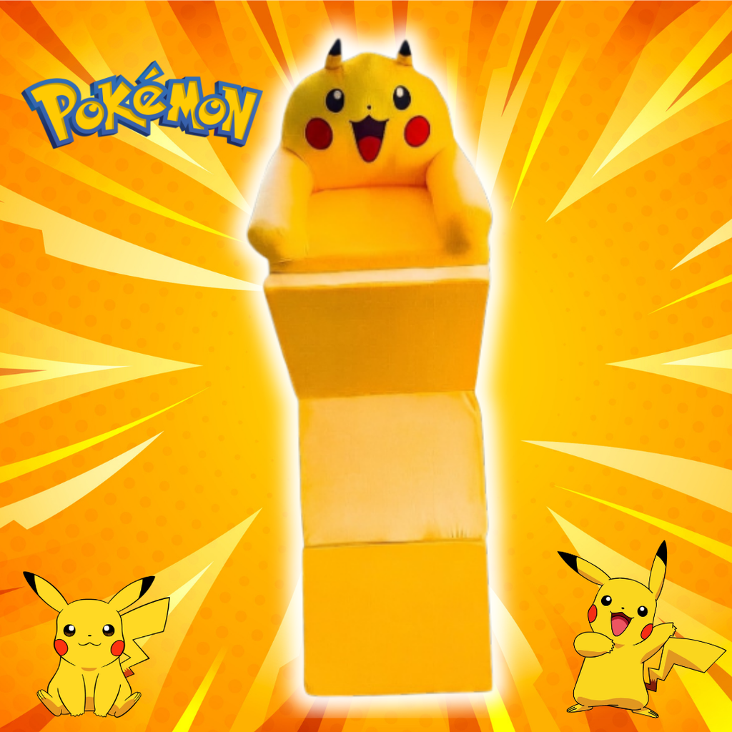 Sofá Cama Pokemon Pikachu 2 en 1