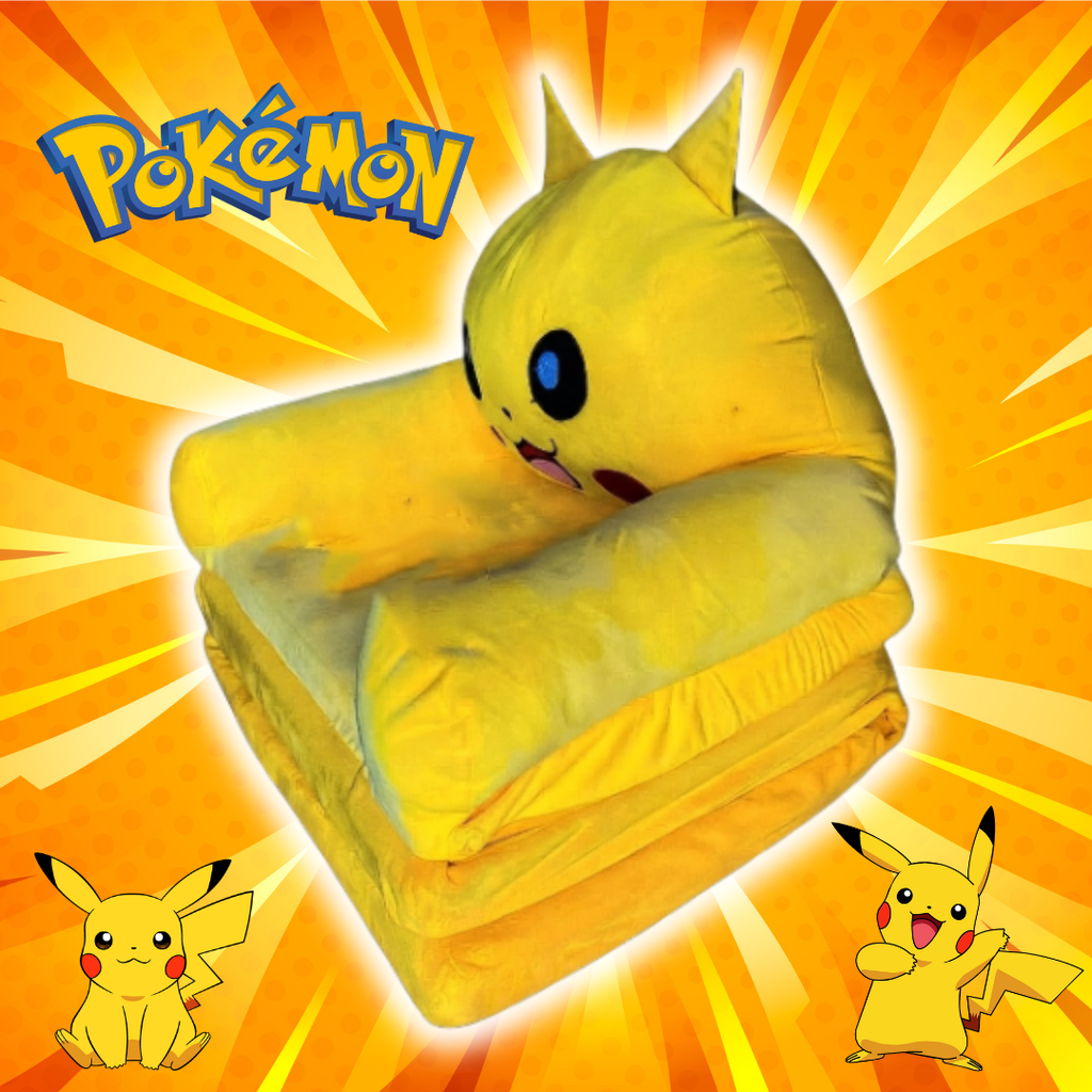 Sofá Cama Pokemon Pikachu 2 en 1