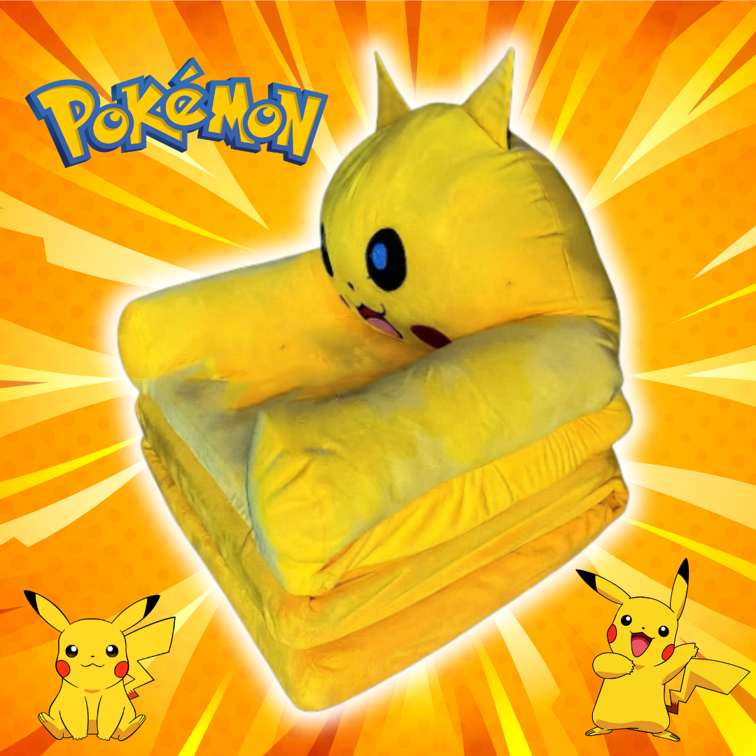 Sofá Cama Pokemon Pikachu 2 en 1