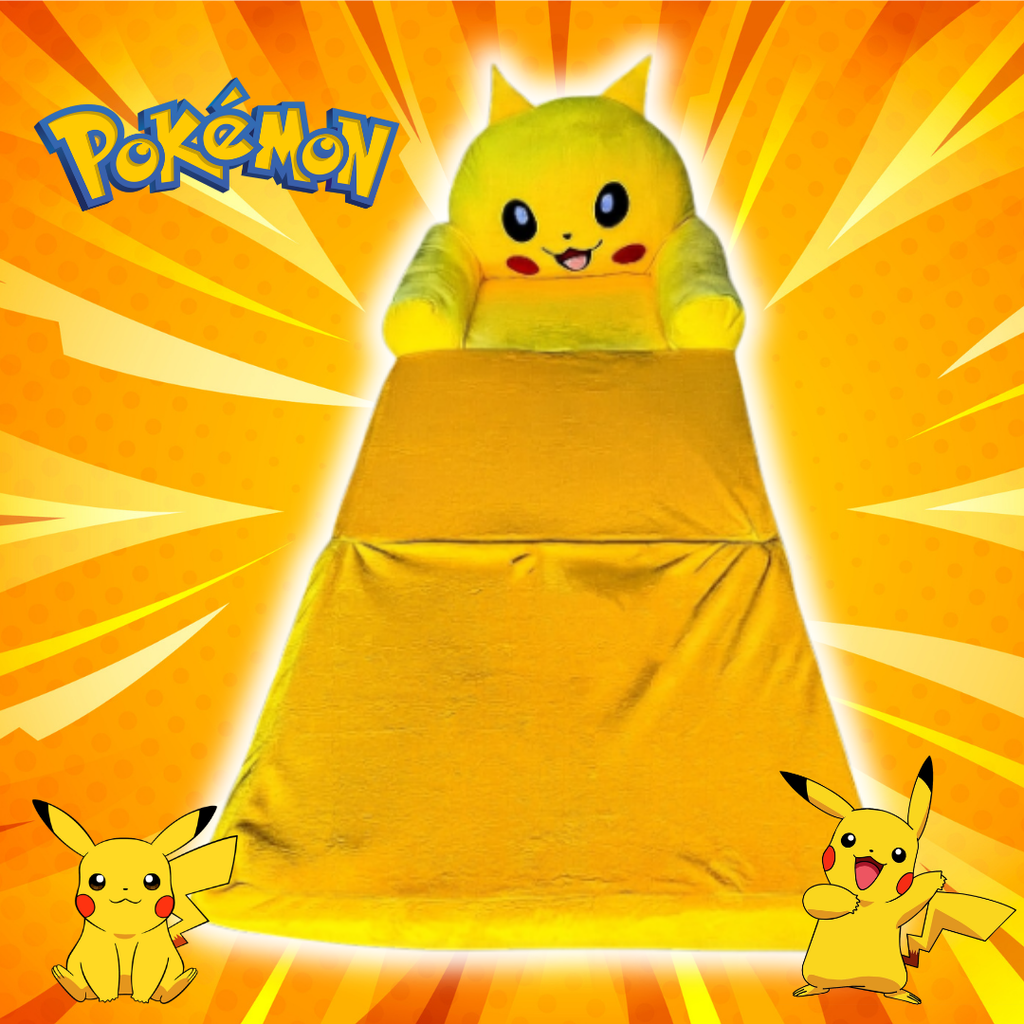 Sofá Cama Pokemon Pikachu 2 en 1