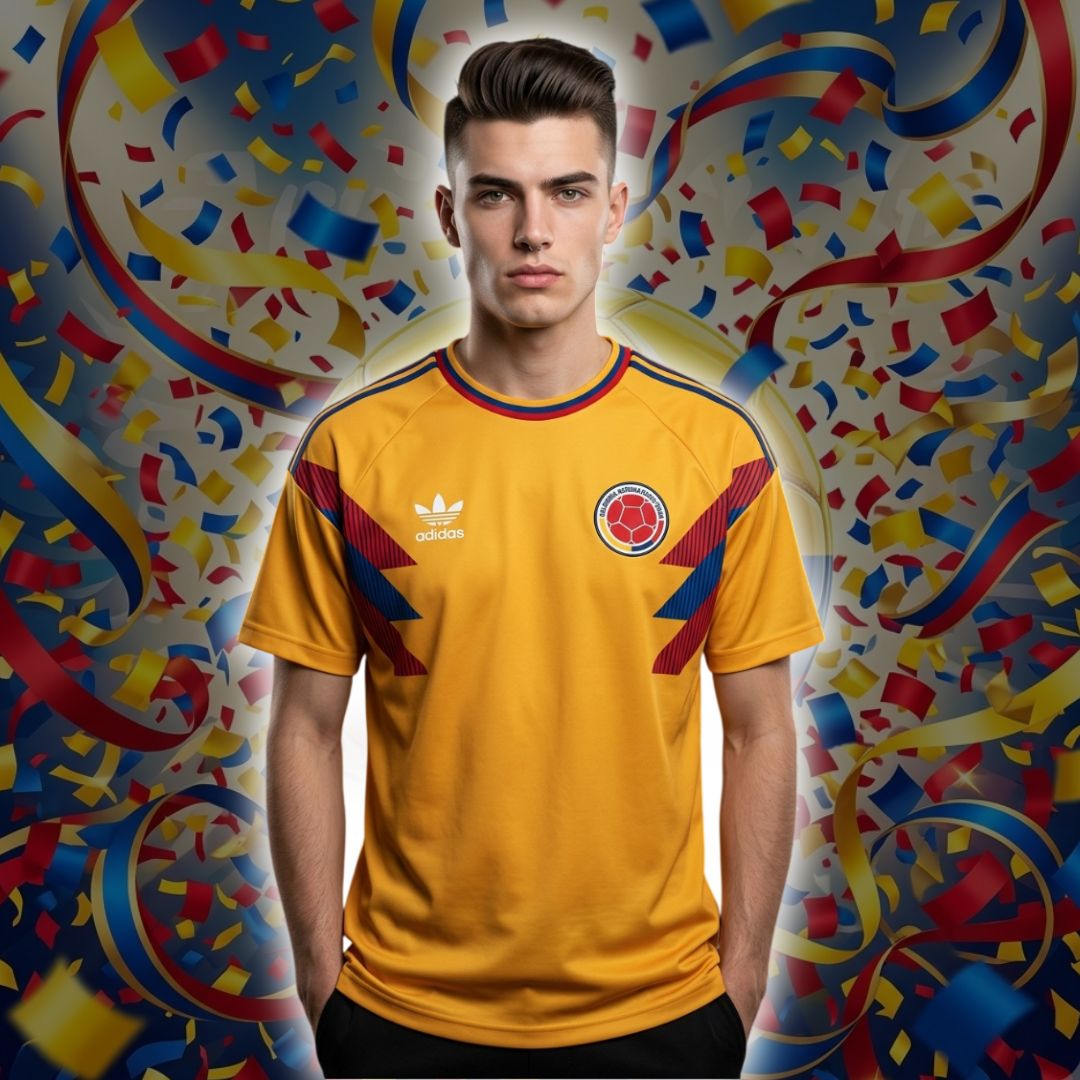 Camiseta de hombre del Mundial de la Seleccion Colombia