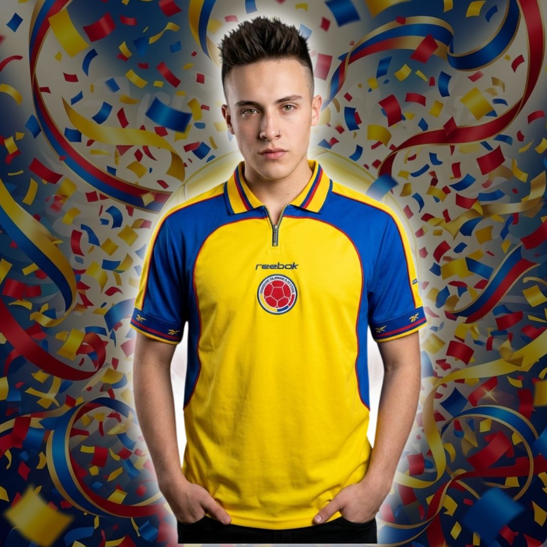 Camiseta de hombre del Mundial de la Seleccion Colombia