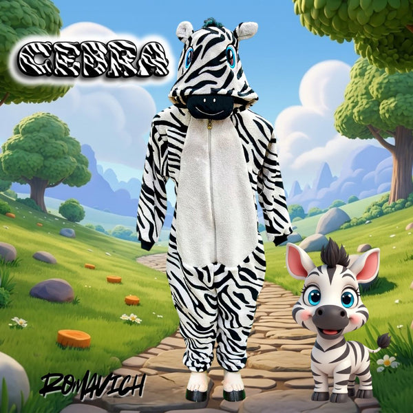 Kigurumi O Pijama Térmica Cebra
