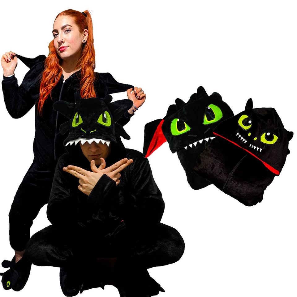 Kigurumi O Pijama Térmica Chimuelo Negro