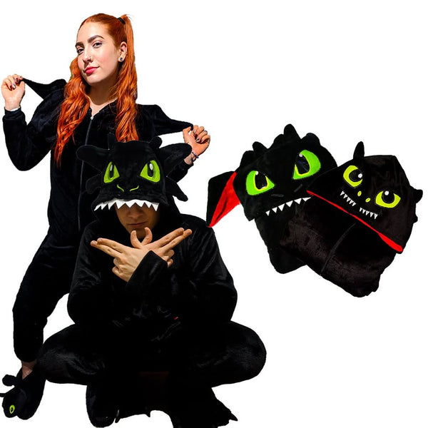 Kigurumi O Pijama Térmica Chimuelo Negro