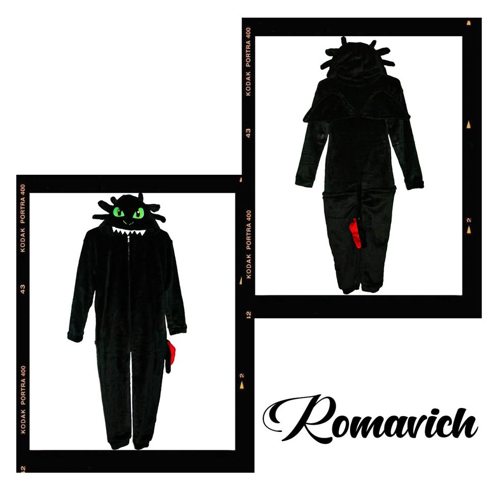 Kigurumi O Pijama Térmica Chimuelo Negro