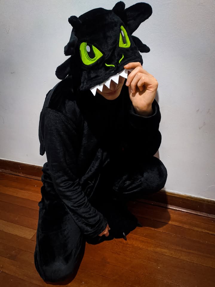 Kigurumi O Pijama Térmica Chimuelo Negro