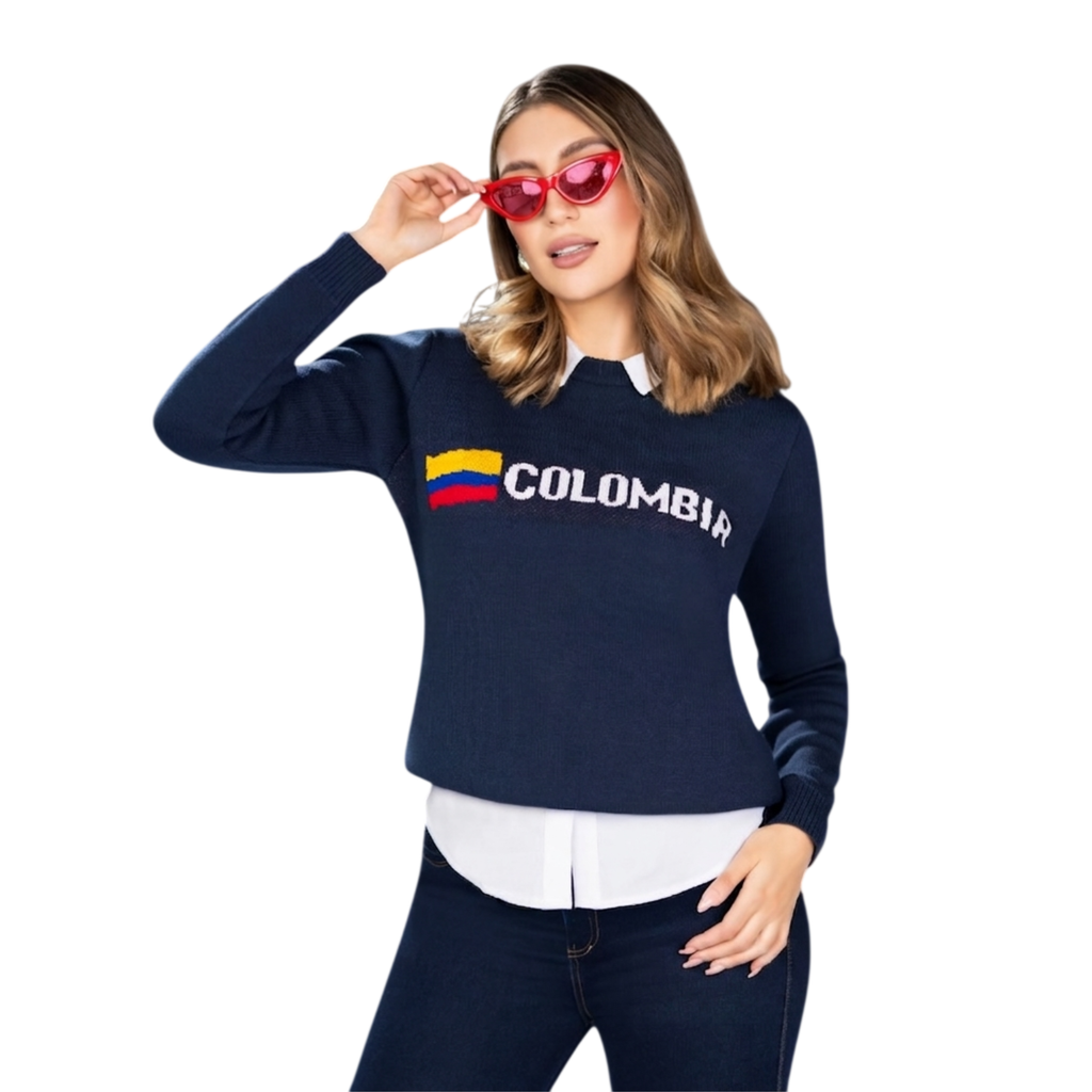 Sweater Tejido Mujer del Mundial de la Seleccion Colombia