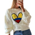 Sweater Tejido Elegante Mujer del Mundial de la Seleccion Colombia