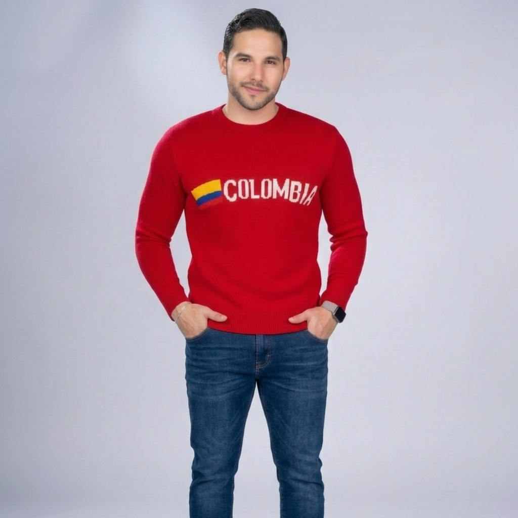 Sweater Tejido Hombre del Mundial de la Seleccion Colombia