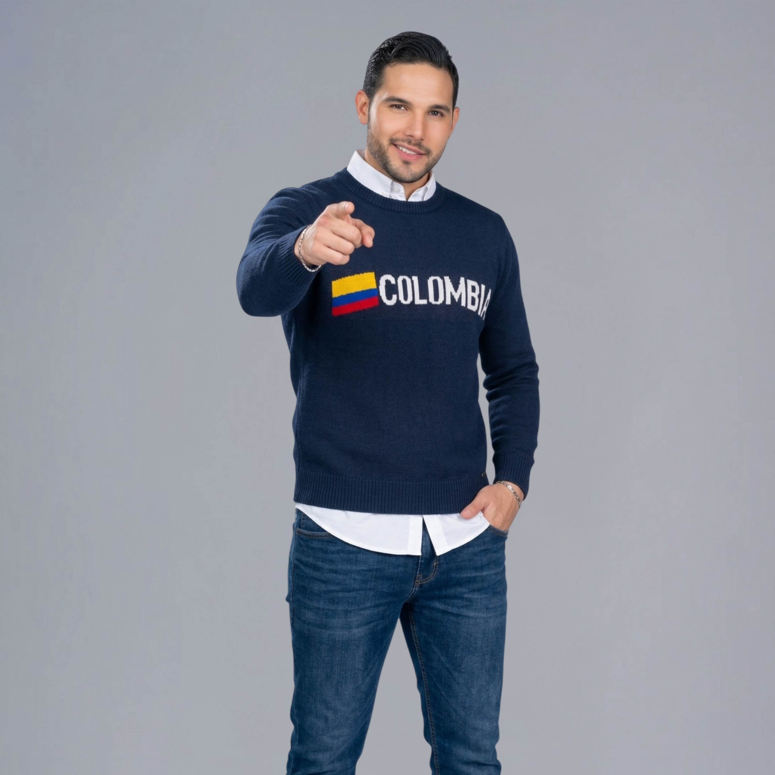 Sweater Tejido Hombre del Mundial de la Seleccion Colombia