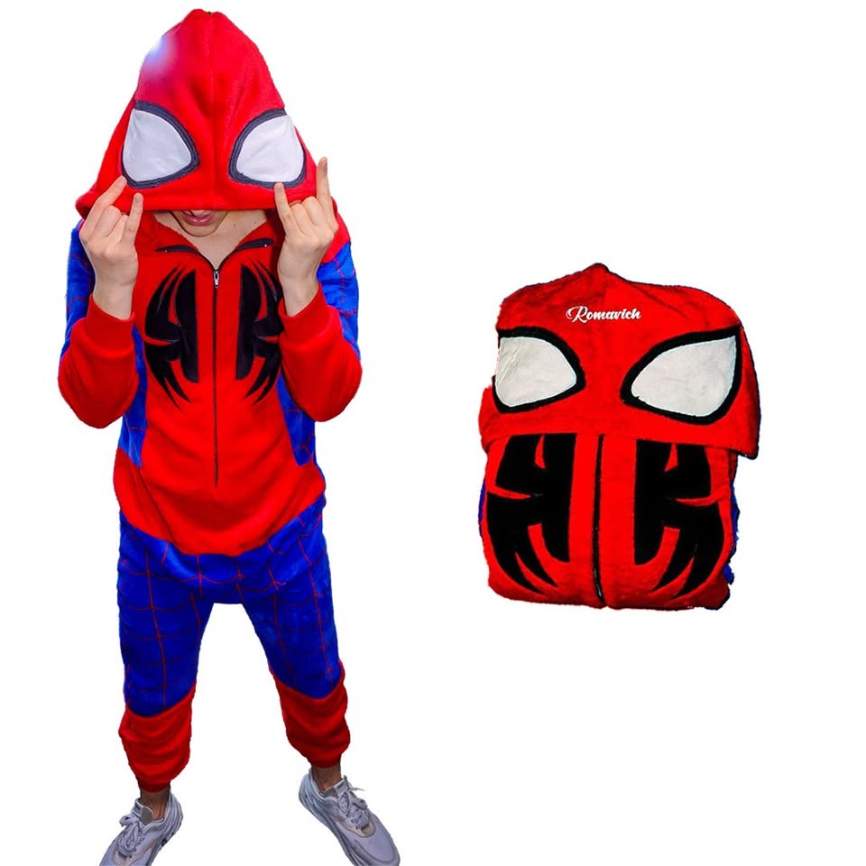 Kigurumi O Pijama Térmica Hombre Araña