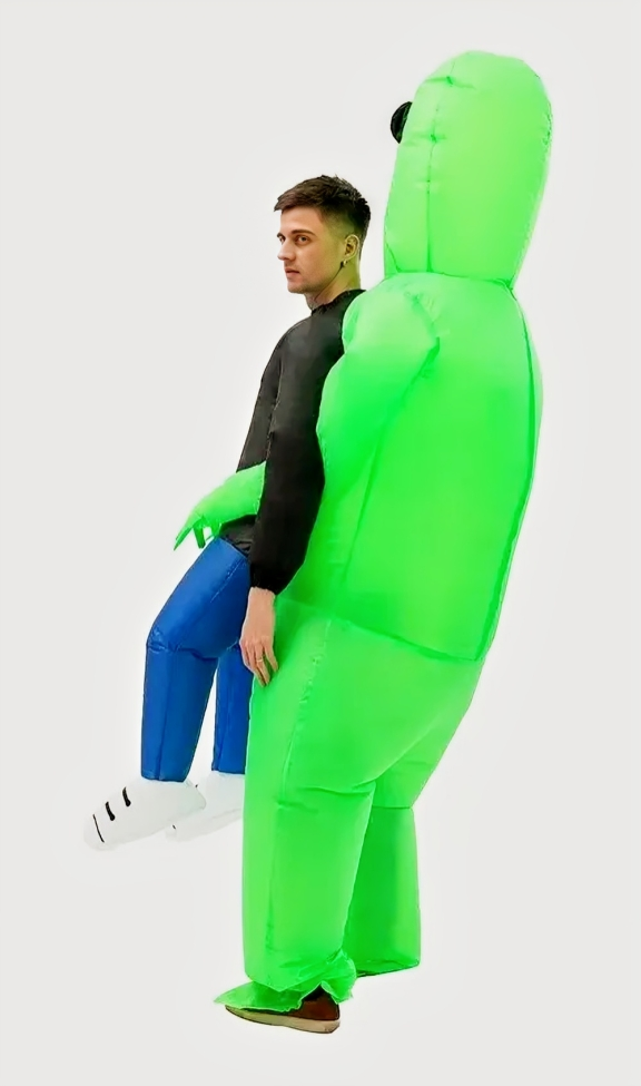 Disfraz Inflable Cosplay Alíen Traje Extraterrestre Adulto (unica)