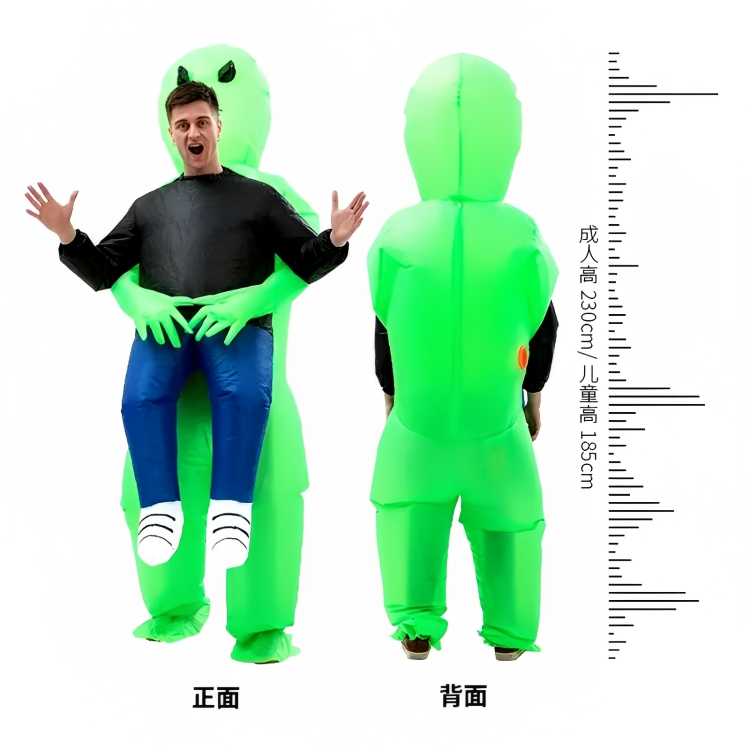 Disfraz Inflable Cosplay Alíen Traje Extraterrestre Adulto (unica)