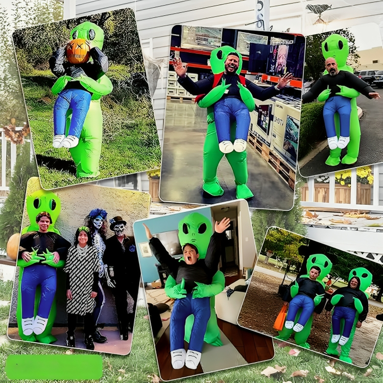 Disfraz Inflable Cosplay Alíen Traje Extraterrestre Adulto (unica)