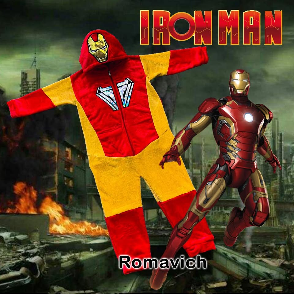 Kigurumi O Pijama Térmica Iron Man