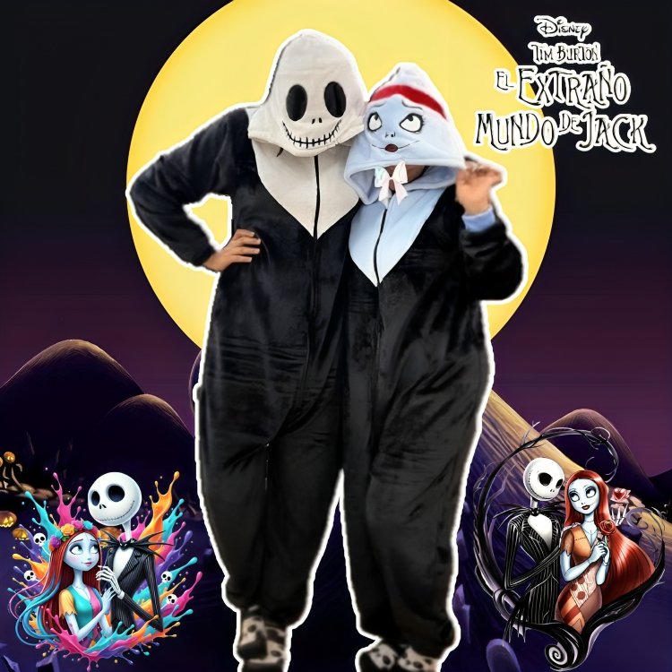Kigurumi O Pijama Térmica Extraño Mundo De Jack (Jack o Sally)