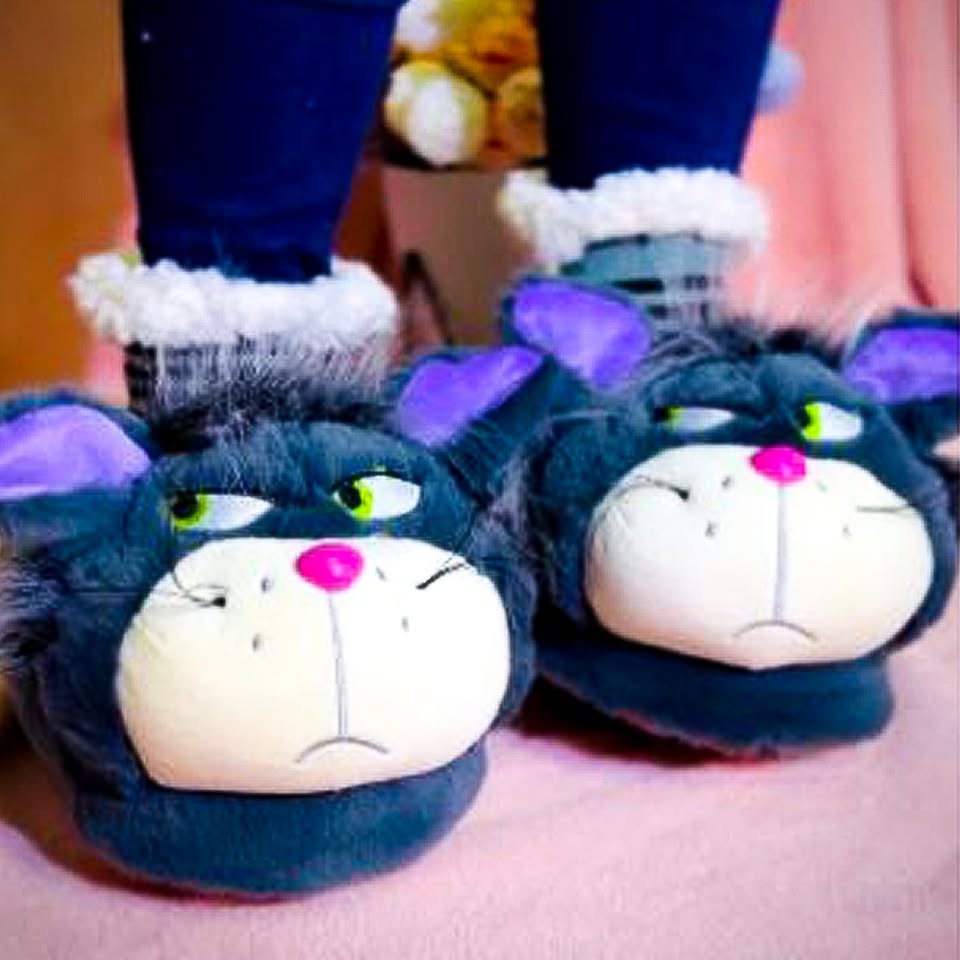 Babuchas O Pantuflas De Gato Lucifer