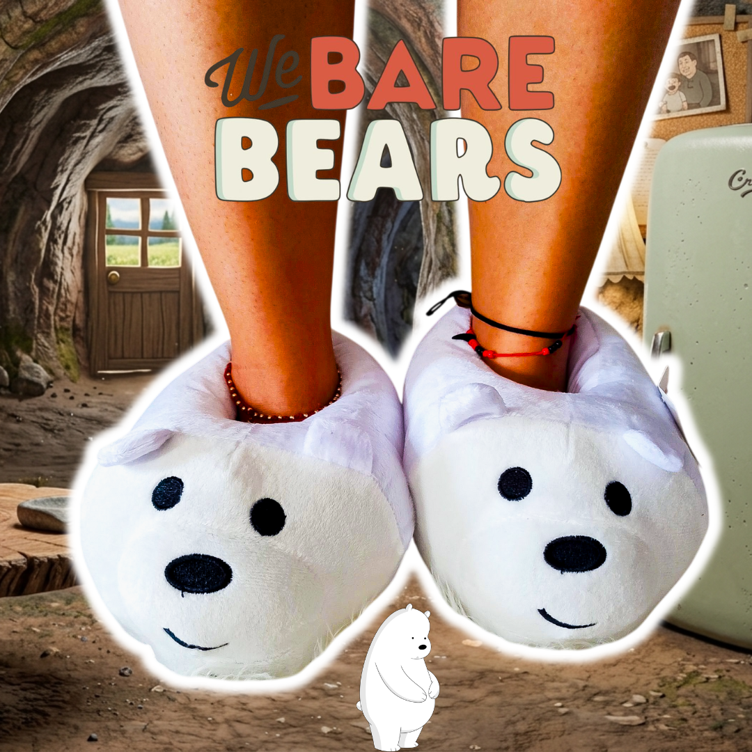 Babuchas O Pantuflas De Oso Escandaloso Polar