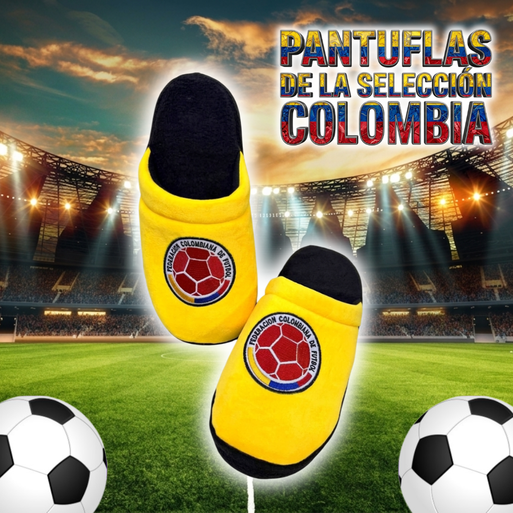 Pantuflas Unisex del Mundial de la Seleccion Colombia
