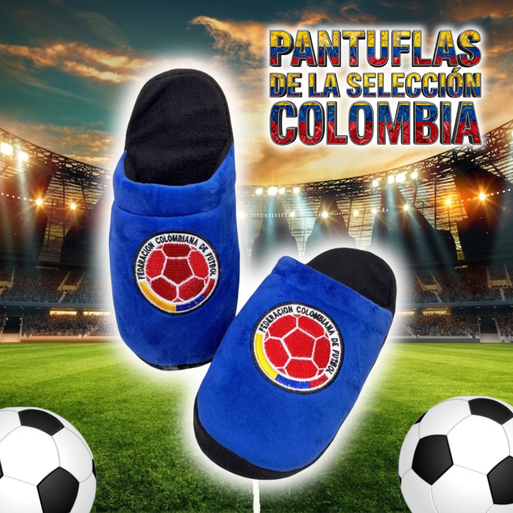 Pantuflas Unisex del Mundial de la Seleccion Colombia
