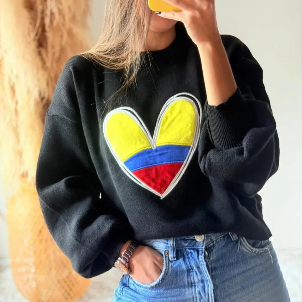 Sweater Tejido Elegante Mujer del Mundial de la Seleccion Colombia