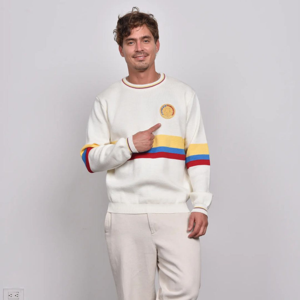 Sweater Unisex Adulto y Niños Elegante Tejido del Mundial de la Seleccion Colombia