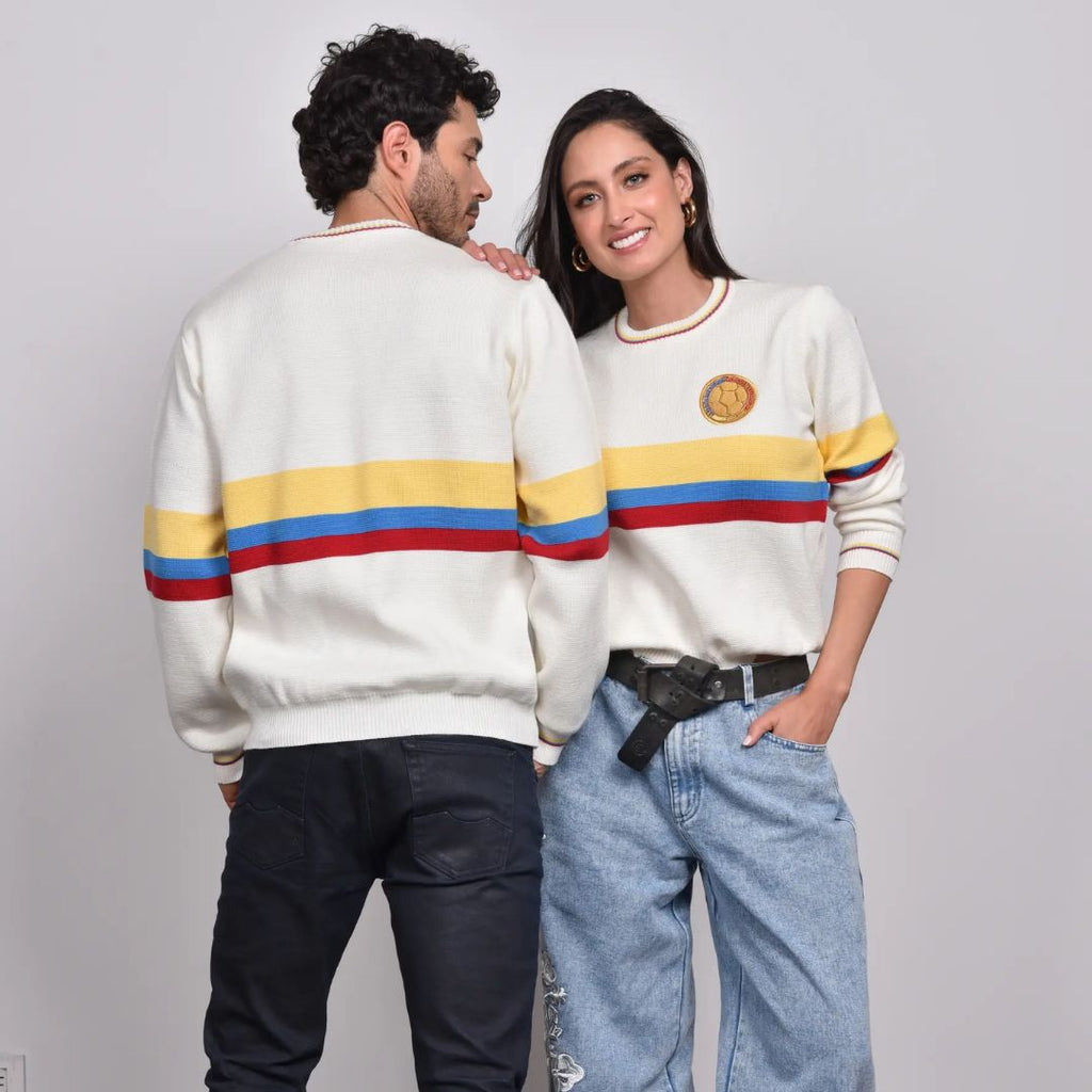 Sweater Unisex Adulto y Niños Elegante Tejido del Mundial de la Seleccion Colombia