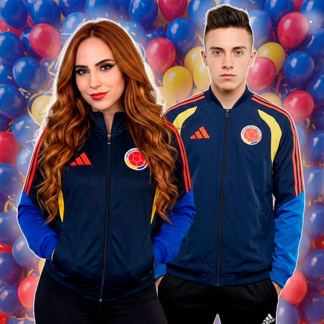 Rompevientos Impermeable con Capucha Unisex del Mundial de la Seleccion Colombia