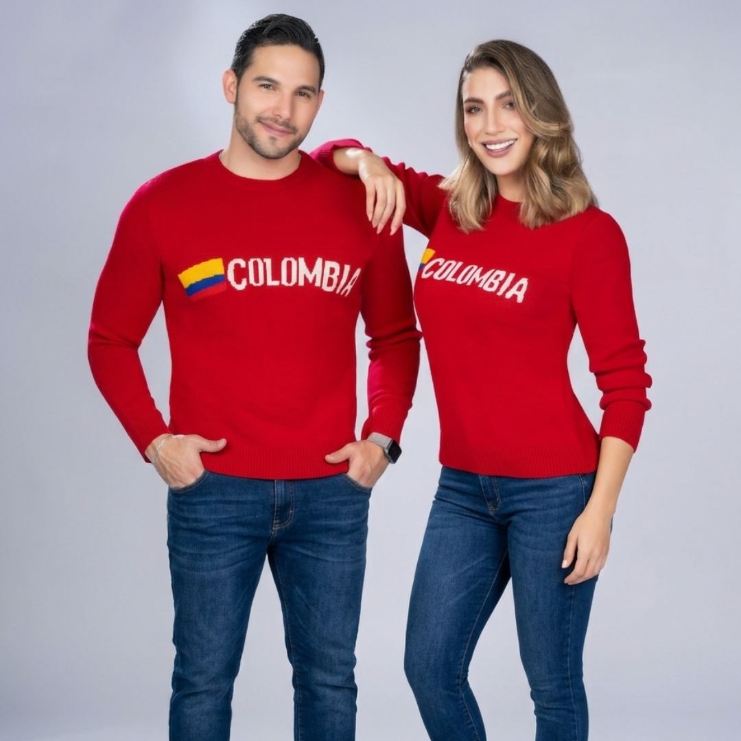 Sweater Tejido Mujer del Mundial de la Seleccion Colombia