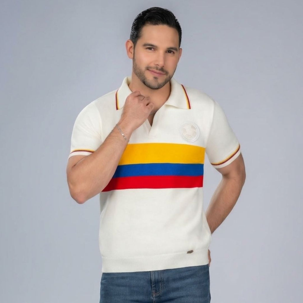 Camiseta tipo polo versión Bicentenario del Mundial de la Seleccion Colombia
