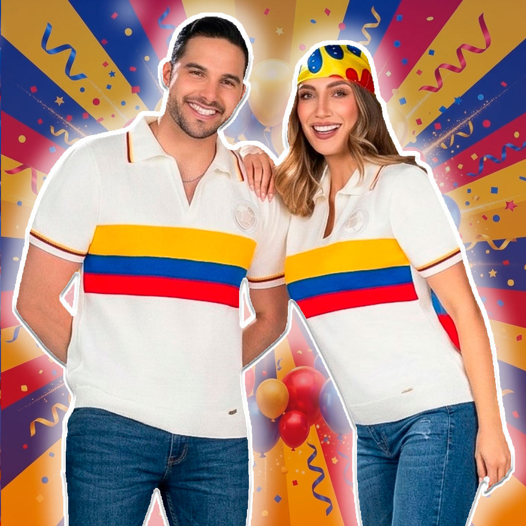 Camiseta tipo polo versión Bicentenario del Mundial de la Seleccion Colombia