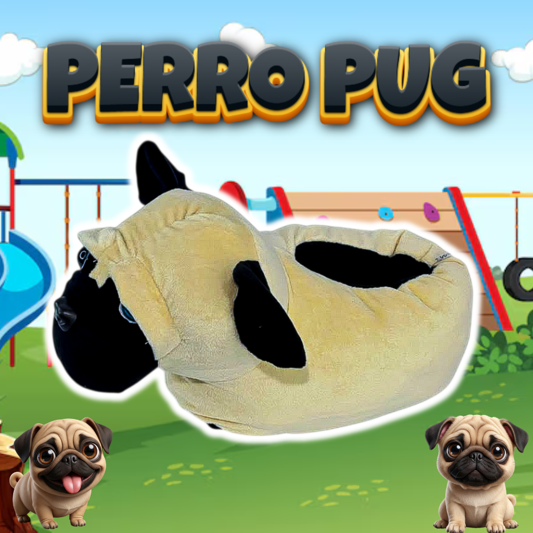 Babuchas O Pantuflas De Perro Pug