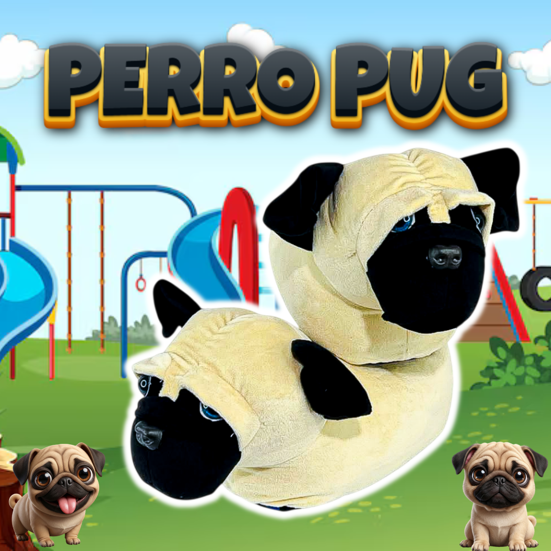 Babuchas O Pantuflas De Perro Pug