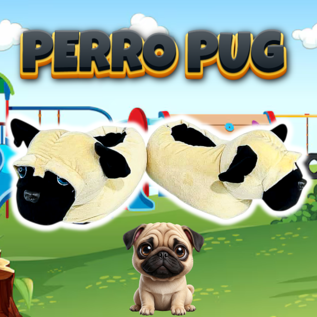 Babuchas O Pantuflas De Perro Pug