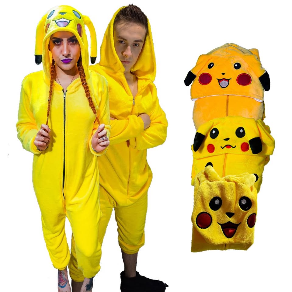 Kigurumi O Pijama Térmica Pikachu