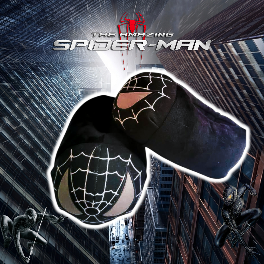 Babuchas O Pantuflas De Spiderman Negro