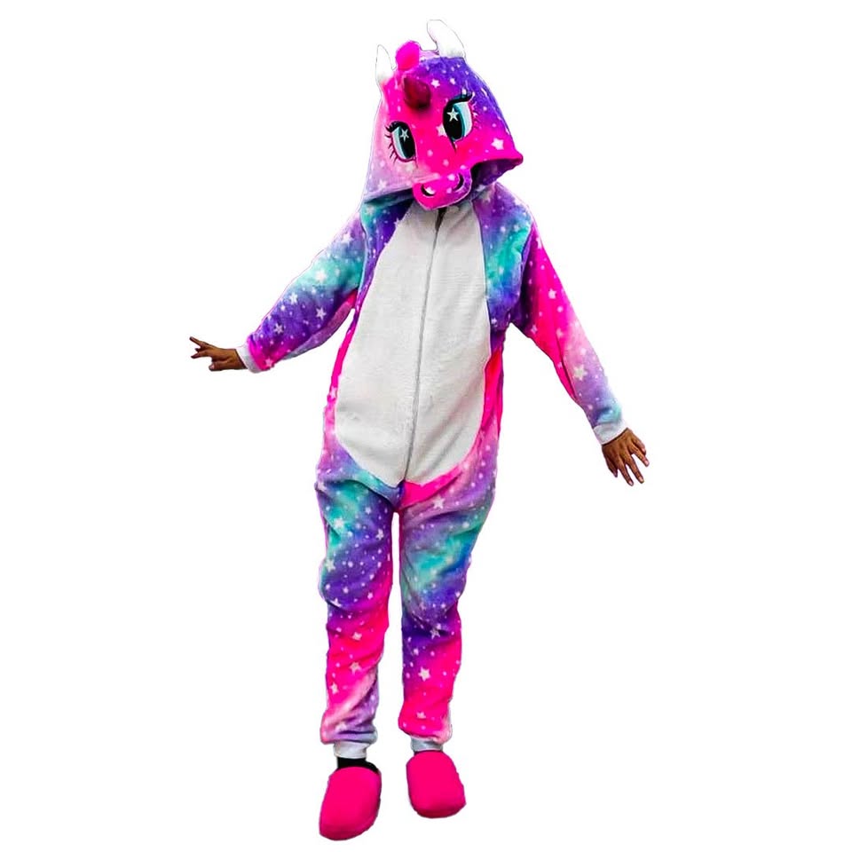 Kigurumi O Pijama Térmica Unicornio Morado