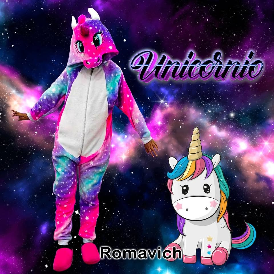Kigurumi O Pijama Térmica Unicornio Morado