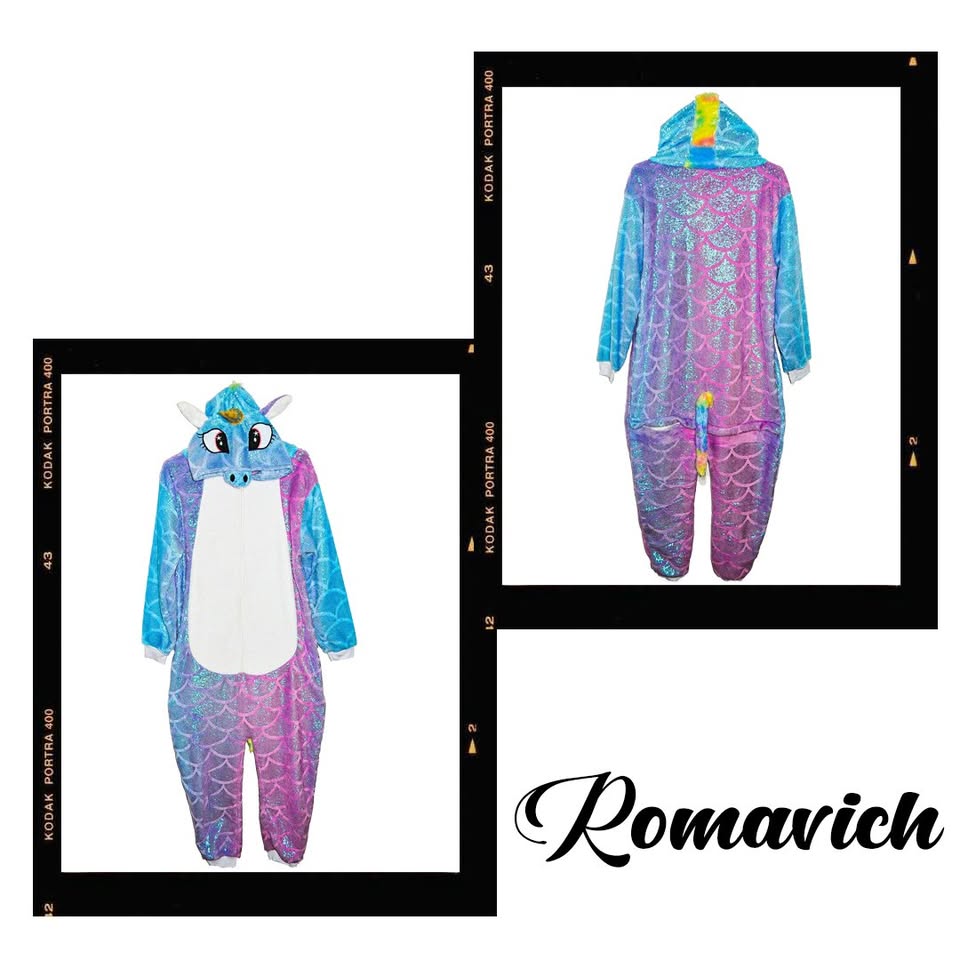 Kigurumi O Pijama Térmica Unicornio Escamado