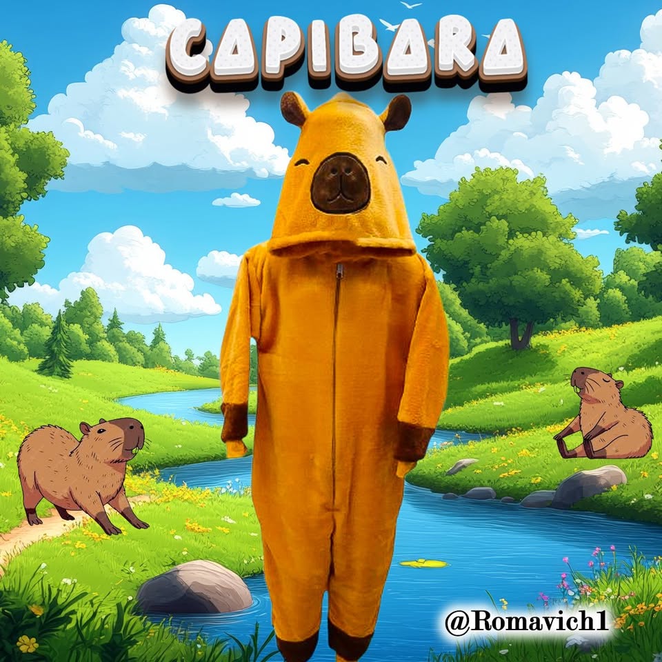 Kigurumi O Pijama Térmica Capibara, Carpincho, Chigüire