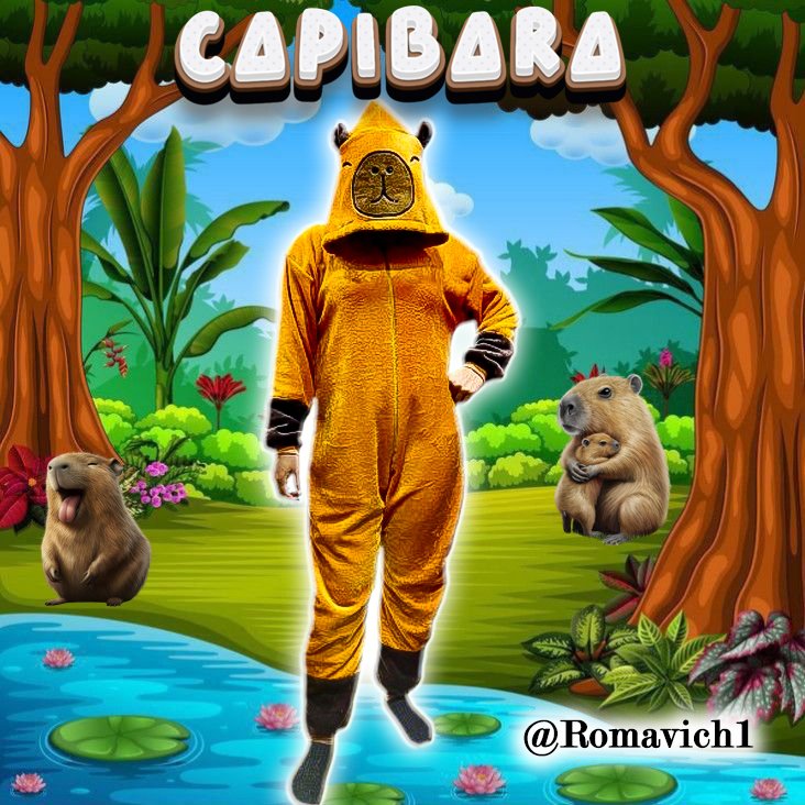 Kigurumi O Pijama Térmica Capibara, Carpincho, Chigüire