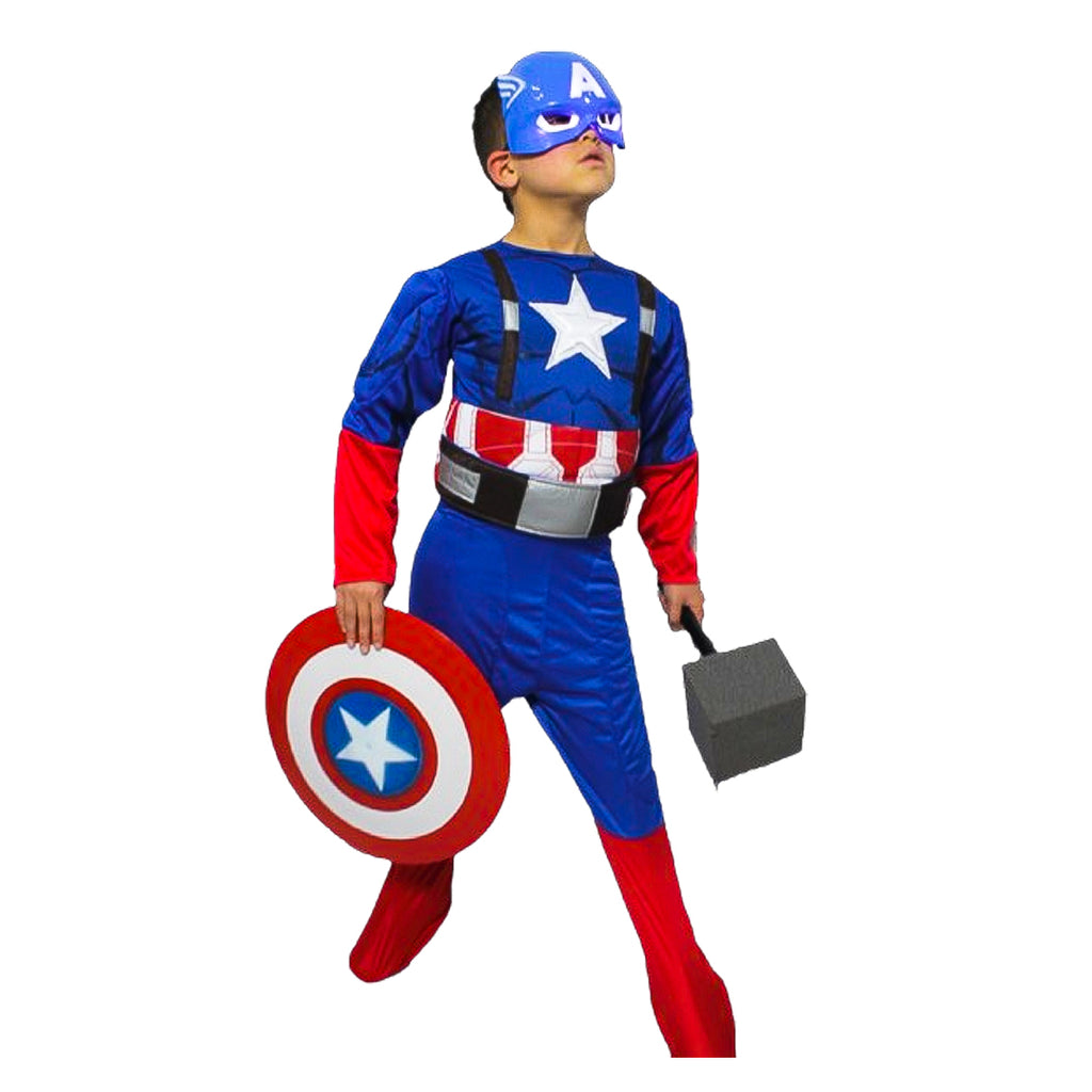 Disfraz Cosplay Avengers Super Heroes De Capitan America