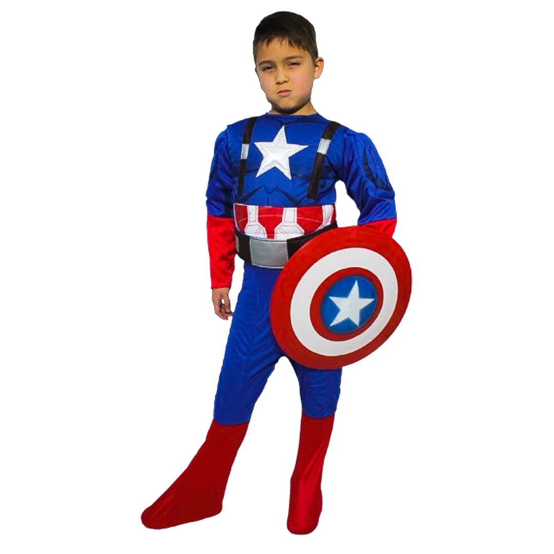 Disfraz Cosplay Avengers Super Heroes De Capitan America